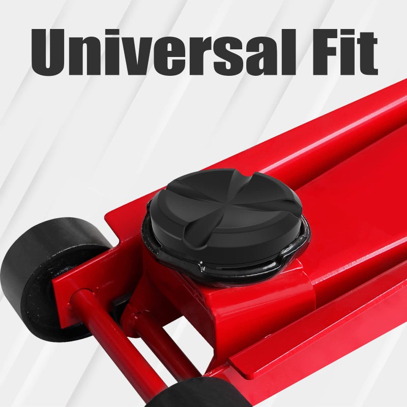 Big RED AT83502T-3AB Torin 10 cm Large Jack Pad Universal Fit Cross Slotted Frame Rail Protector, Black, Pack of 1 - Image 4
